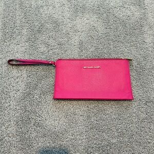Michael Kors Fuchsia Wristlet Clutch